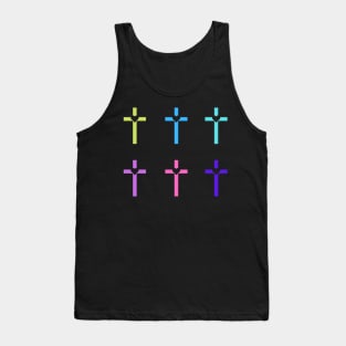 Colorful Christian Cross Tank Top